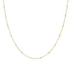 Gold Thin Beaded Chain Necklace - Adina Eden's Jewels