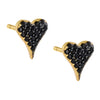  Mini Pavé Heart Stud Earring - Adina Eden's Jewels