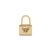 14K Gold / Single Diamond Butterfly Lock Huggie Earring 14K - Adina Eden's Jewels