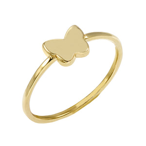 14K Gold / 7 Butterfly Ring 14K - Adina Eden's Jewels