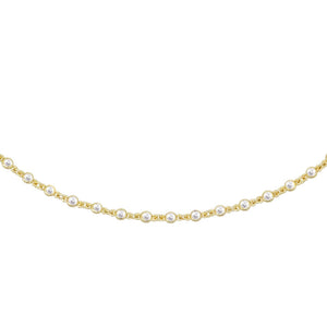 Gold Bezel Chain Choker - Adina Eden's Jewels
