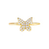  Pavé Dainty Butterfly Ring - Adina Eden's Jewels