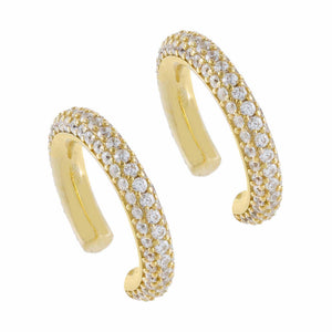 Gold / Pair Pavé Ear Cuff Combo Set - Adina Eden's Jewels