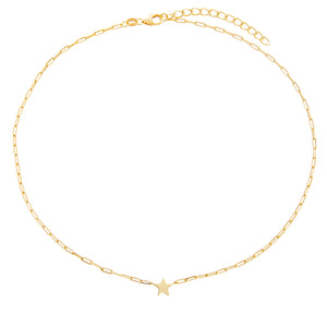  Solid Star Link Choker - Adina Eden's Jewels