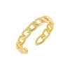 Gold Thin Braided Chain Ring - Adina Eden's Jewels