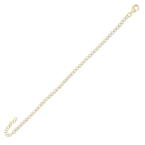  Bezel Adjustable Tennis Bracelet - Adina Eden's Jewels