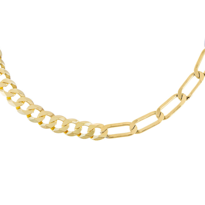 Gold Cuban X Twisted Paperclip Chain Necklace - Adina Eden's Jewels