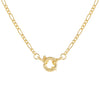 Gold Toggle Figaro Necklace - Adina Eden's Jewels