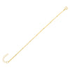 Gold Solid Bar Link Bracelet - Adina Eden's Jewels