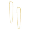 Gold Chain Drop Stud Earring - Adina Eden's Jewels