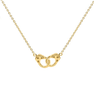 Gold Handcuff Necklace - Adina Eden's Jewels