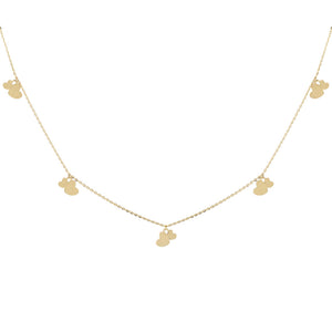  Dangling Hearts Necklace 14K - Adina Eden's Jewels