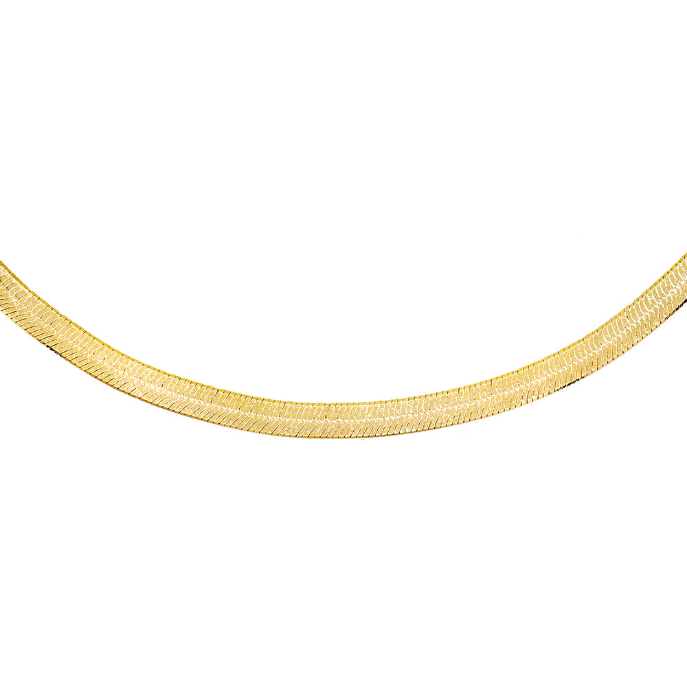 Gold Herringbone Choker - Adina Eden's Jewels