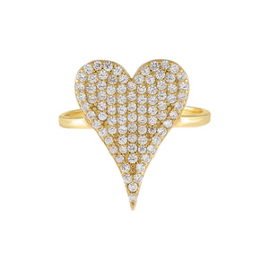  Pavé Heart Ring - Adina Eden's Jewels