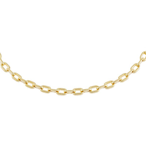 Gold Chunky Oval Link Choker - Adina Eden's Jewels