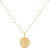 Gold / Medium Vintage Coin Beaded Necklace - Adina Eden's Jewels