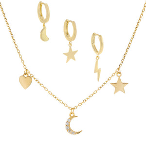 Gold Celestial Lover Combo Set - Adina Eden's Jewels