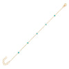 Turquoise Multi Turquoise Bezel Bracelet 14K - Adina Eden's Jewels