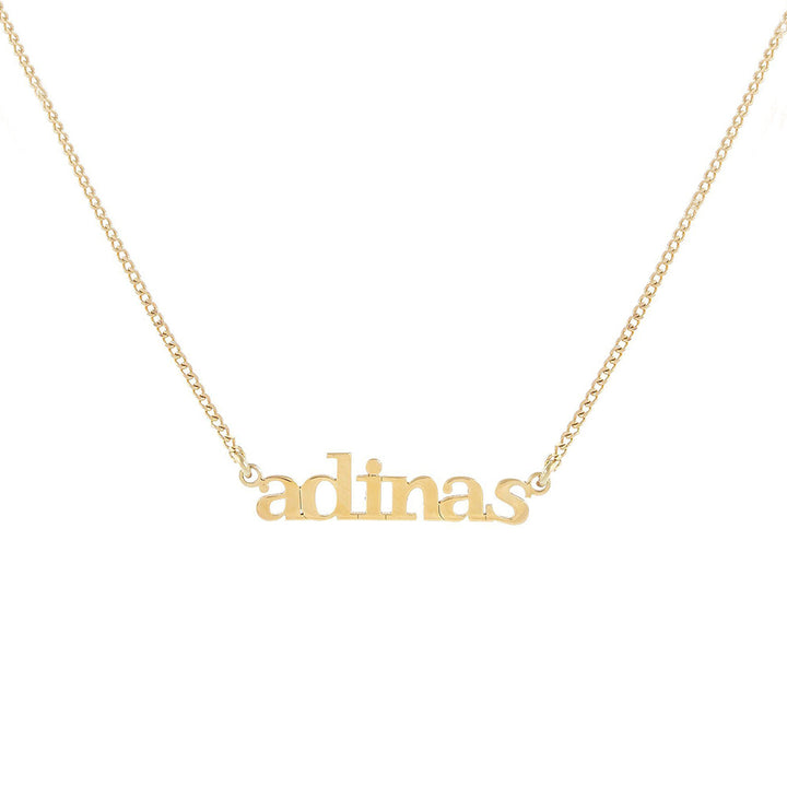 Lowercase name necklace on sale