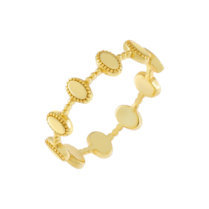Gold / 5 Multi Oval Beaded Ring - Adina Eden's Jewels
