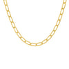 Gold / 15" / 8 MM Twisted Paperclip Necklace - Adina Eden's Jewels