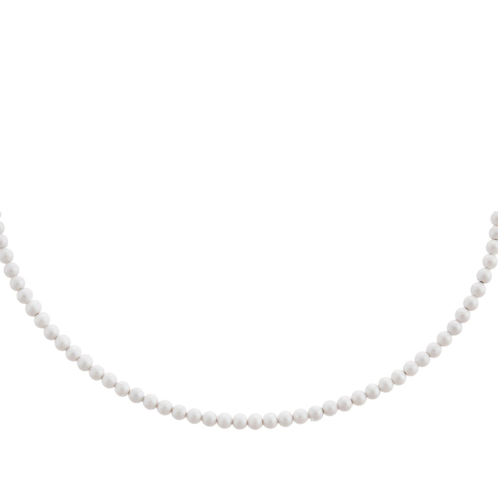 White Pearl Pastel Pearl Beaded Choker - Adina Eden's Jewels