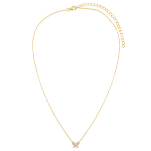  CZ Dainty Butterfly Necklace - Adina Eden's Jewels