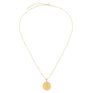  Vintage Coin Beaded Necklace - Adina Eden's Jewels