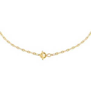 Gold Dainty Toggle Link Choker - Adina Eden's Jewels