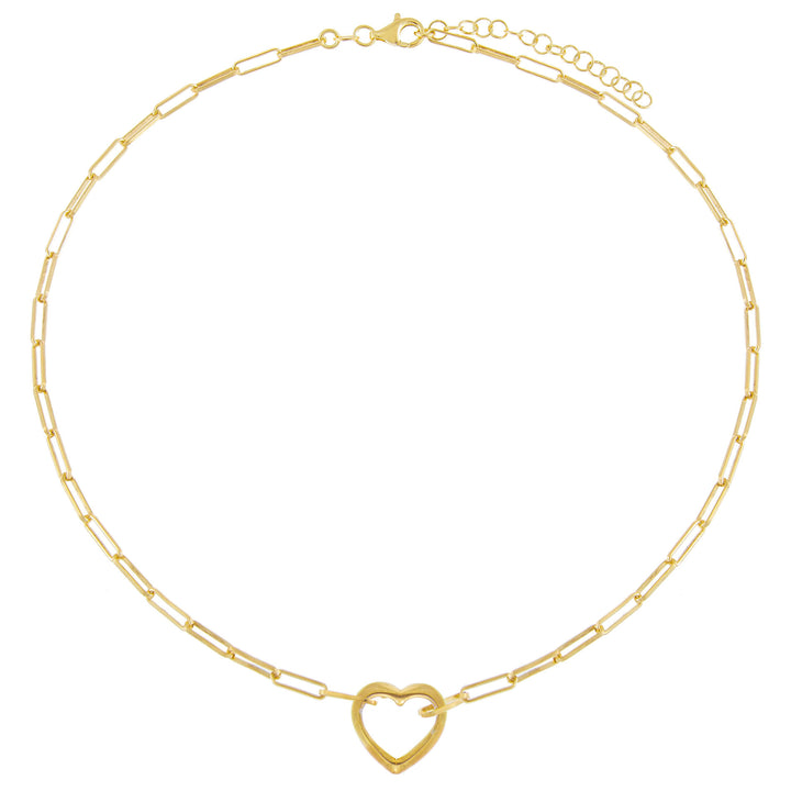  Open Heart Link Necklace - Adina Eden's Jewels