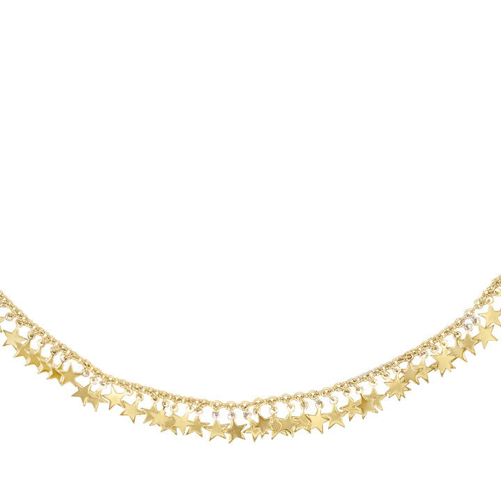 Gold Dangling Star Necklace - Adina Eden's Jewels