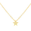 Gold Solid Star Necklace - Adina Eden's Jewels