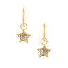 Gold Pavé Star Huggie Earring - Adina Eden's Jewels