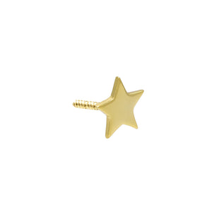 14K Gold / Single Tiny Star Stud Earring 14K - Adina Eden's Jewels