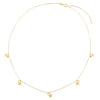 14K Gold Mini Dangling Stars Necklace 14K - Adina Eden's Jewels