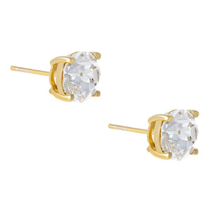 Gold / 4 MM Mini Crystal Juliette Stud Earring - Adina Eden's Jewels