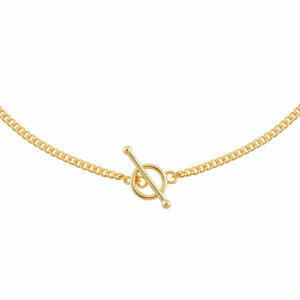 Gold Toggle Chain Necklace - Adina Eden's Jewels
