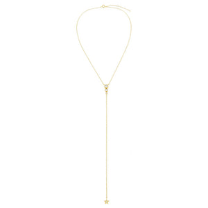  Bezel X CZ Star Lariat - Adina Eden's Jewels