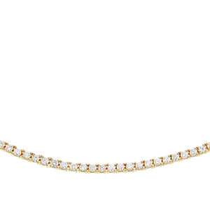 14K Gold Diamond Tennis Necklace 14K - Adina Eden's Jewels