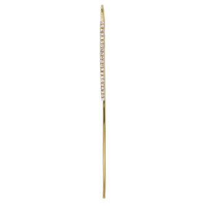 14K Gold Diamond Threader Earring 14K - Adina Eden's Jewels
