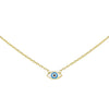 Turquoise Enamel Eye Necklace - Adina Eden's Jewels