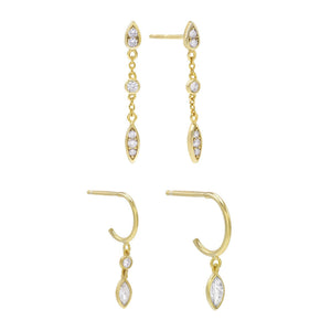Combo Teardrop Earring Combo Set - Adina Eden's Jewels