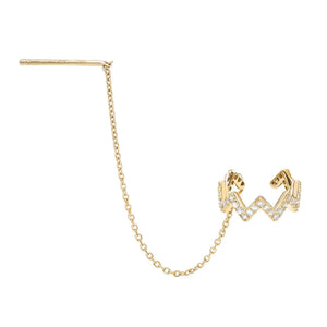 Gold Threader Ear Cuff - Adina Eden's Jewels