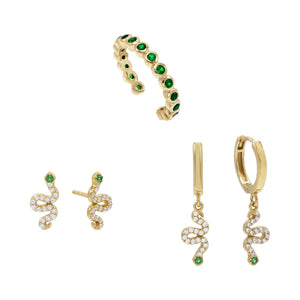 Combo Snake Earring Combo Set - Adina Eden's Jewels