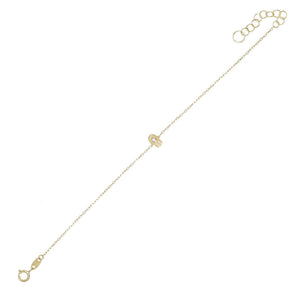 14K Gold Hamsa Bracelet 14K - Adina Eden's Jewels