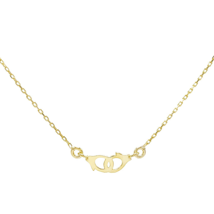 Gold Mini Handcuff Necklace - Adina Eden's Jewels