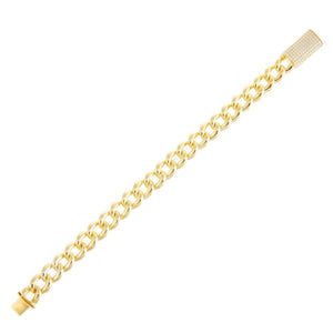 Gold Links Clasp Bracelet - Adina Eden's Jewels