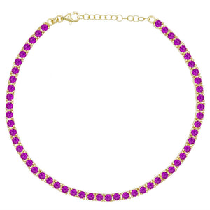  Fancy CZ Anklet - Adina Eden's Jewels