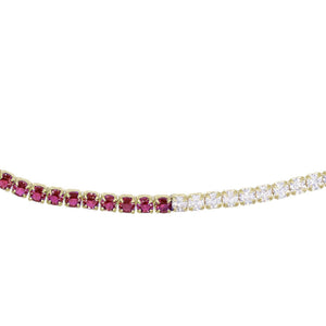 Magenta Two-Tone Tennis Choker - Adina Eden's Jewels
