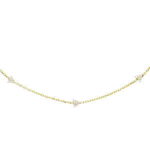 Gold Mini Triangle Necklace - Adina Eden's Jewels